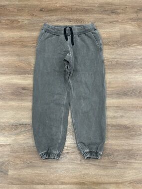 Cole Buxton Gray Ribbed-Waist Sweatpants